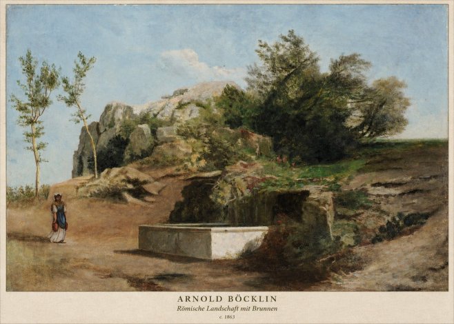 Arnold Böcklin Römische Landschaft Mit Brunnen No2 - Juliste