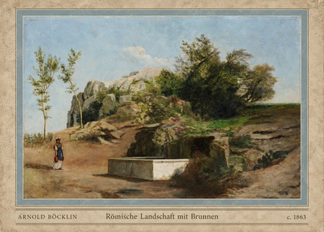Arnold Böcklin Römische Landschaft Mit Brunnen No4 - Juliste
