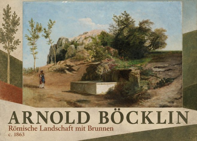 Arnold Böcklin Römische Landschaft Mit Brunnen No5 - Juliste