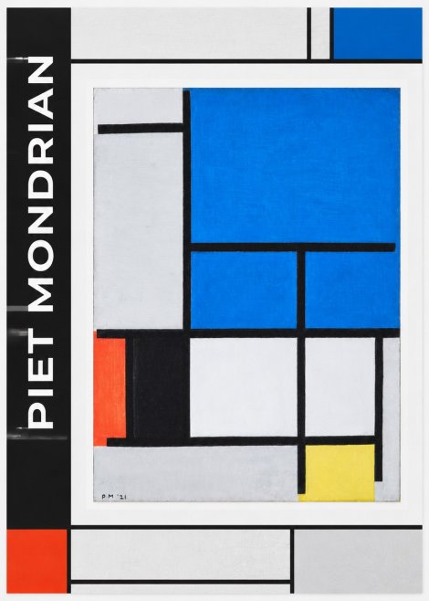 Piet Mondrian Composition with Red, Black, Blue, and Yellow No1 - Juliste