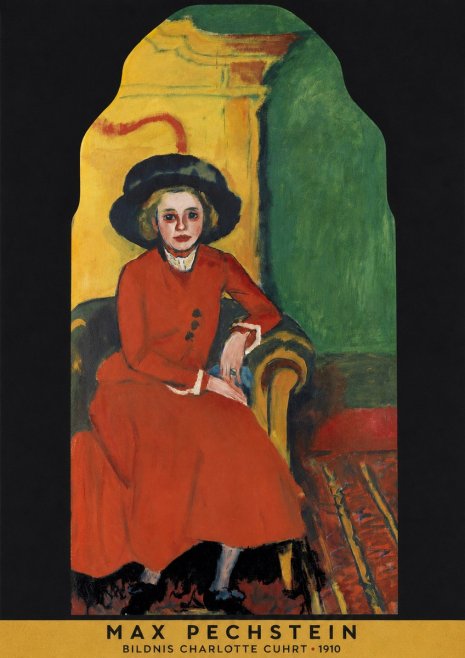 Max Pechstein Bildnis Charlotte Cuhrt No5 - Juliste