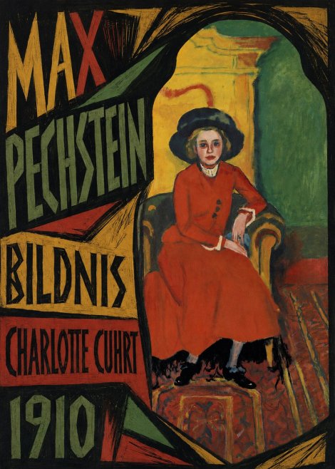 Max Pechstein Bildnis Charlotte Cuhrt No6 - Juliste