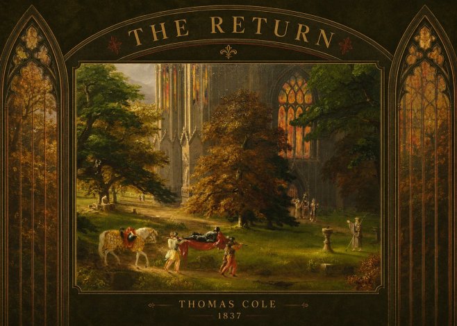 Thomas Cole The Return II No6 - Juliste