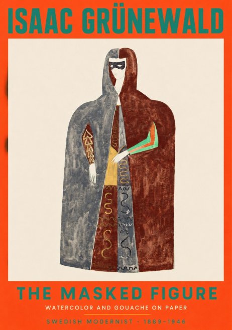 Isaac Grünewald The Masked Figure No2 - Juliste