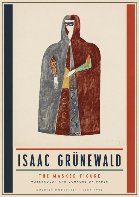 Isaac Grünewald The Masked Figure No5 - Juliste