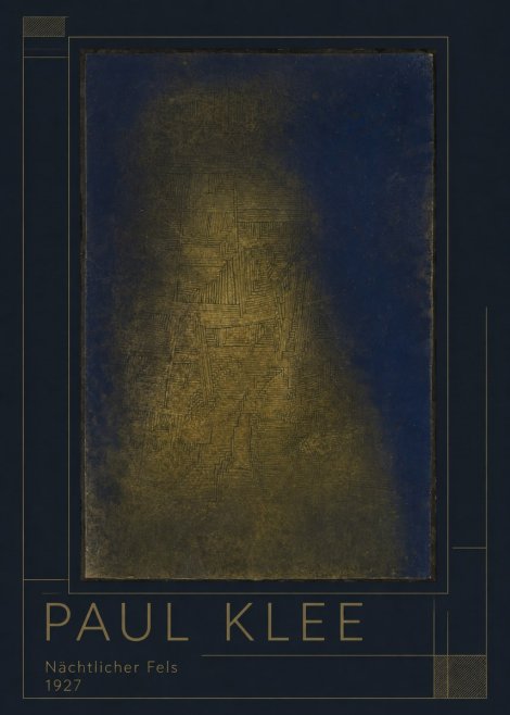 Paul Klee Nächtlicher Fels No1 - Juliste