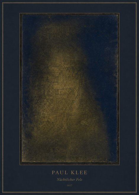 Paul Klee Nächtlicher Fels No3 - Juliste