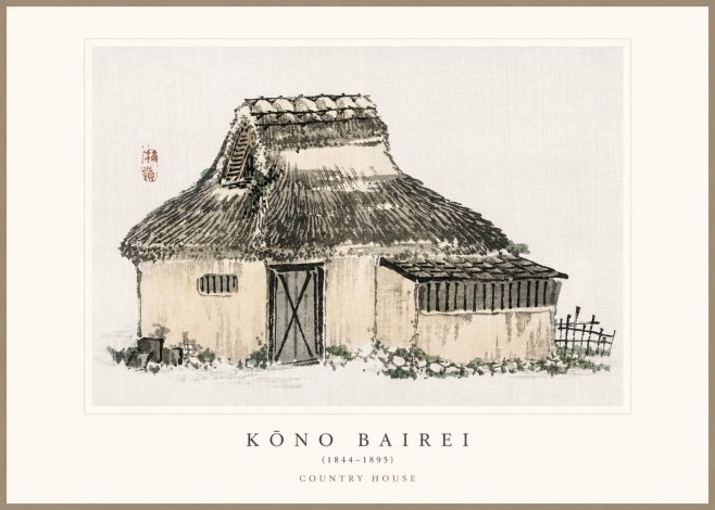 Kōno Bairei Country House No1 - Juliste