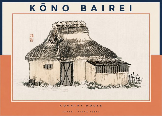 Kōno Bairei Country House No3 - Juliste