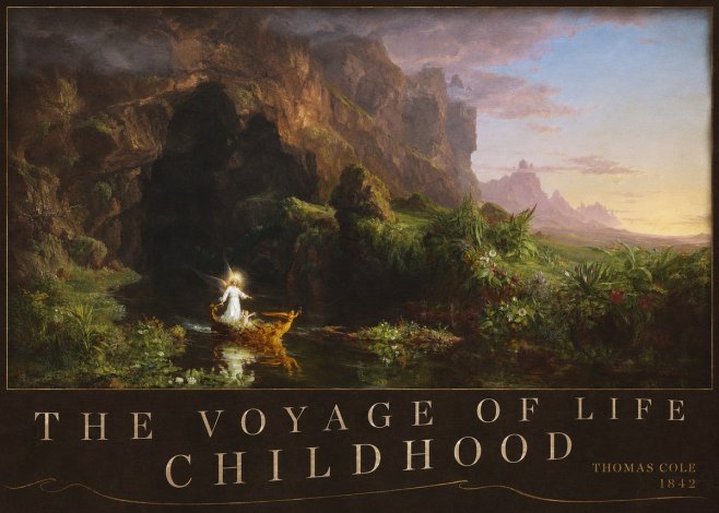 Thomas Cole The Voyage of Life: Childhood I No4 - Juliste