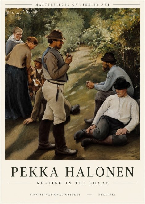 Pekka Halonen Resting in the Shade No1 - Juliste