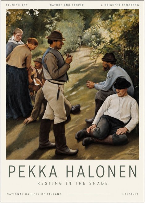 Pekka Halonen Resting in the Shade No6 - Juliste