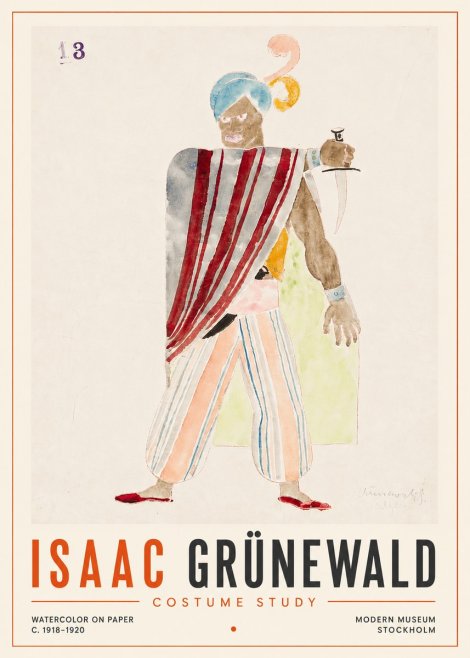 Isaac Grünewald Costume Study III No5 - Juliste