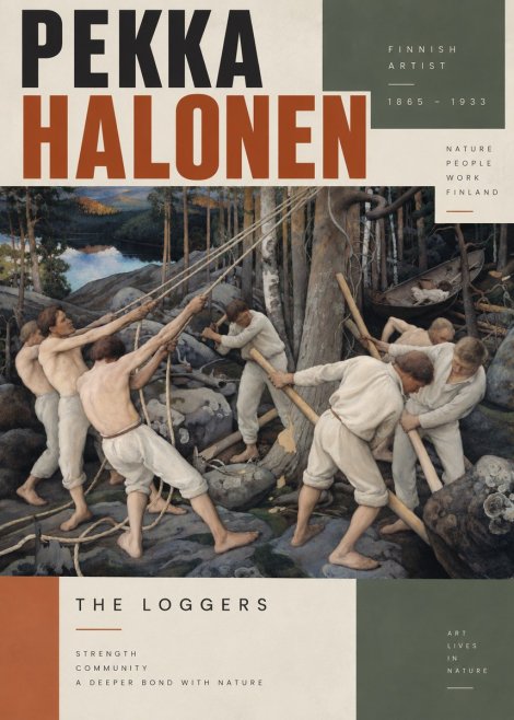 Pekka Halonen The Loggers No4 - Juliste