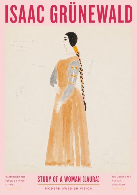 Isaac Grünewald Study of a Woman (Laura) No2 - Juliste