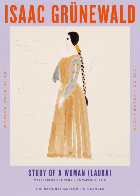 Isaac Grünewald Study of a Woman (Laura) No5 - Juliste