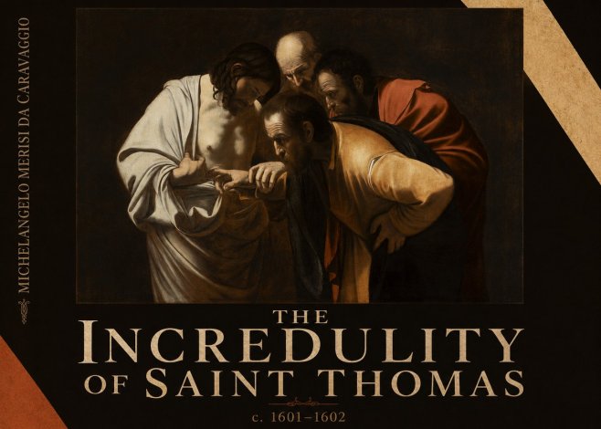 Michelangelo Merisi da Caravaggio The Incredulity of Saint Thomas III No6 - Juliste