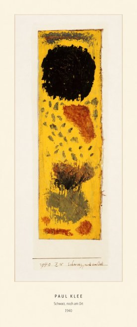 Paul Klee Schwarz, Noch Am Ort No5 - Juliste