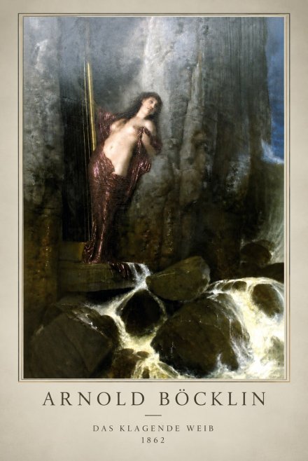 Arnold Böcklin Das Klagende Weib No3 - Juliste