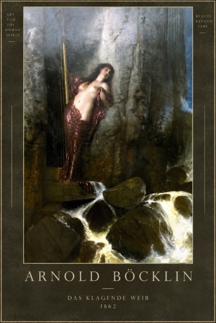 Arnold Böcklin Das Klagende Weib No4 - Juliste