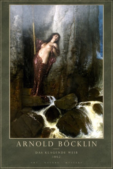 Arnold Böcklin Das Klagende Weib No5 - Juliste