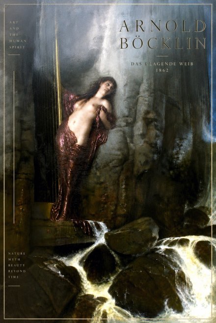 Arnold Böcklin Das Klagende Weib No6 - Juliste