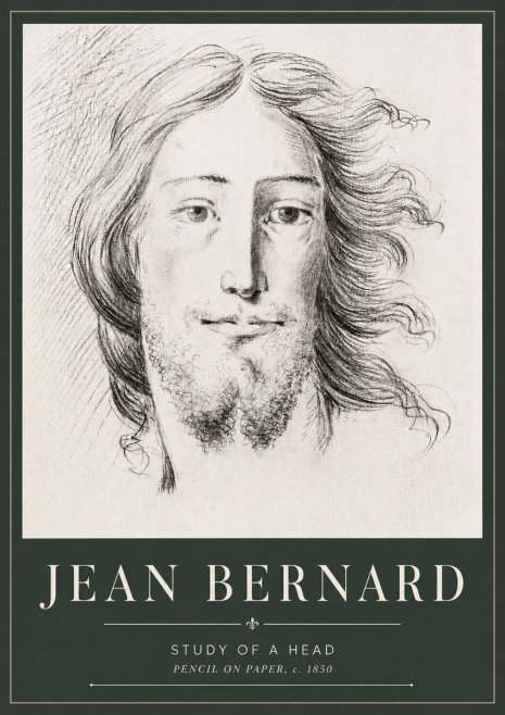 Jean Bernard Study of a Head No6 - Juliste