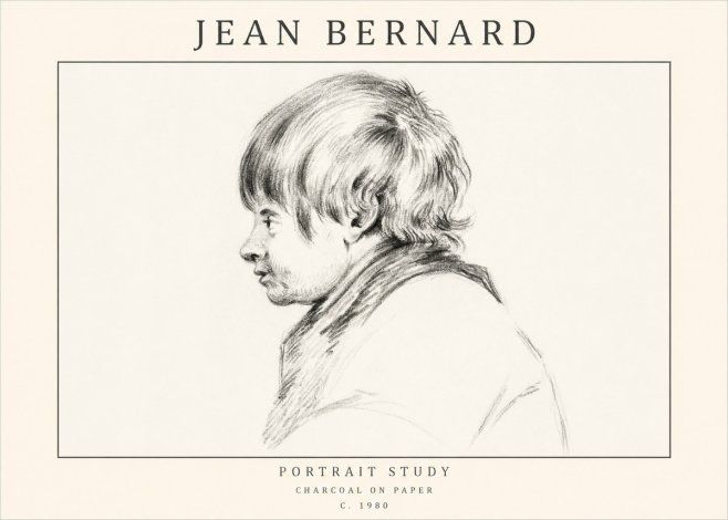 Jean Bernard Portrait Study II No1 - Juliste