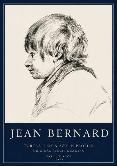 Jean Bernard Portrait Study II No5 - Juliste