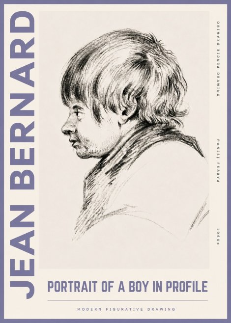Jean Bernard Portrait Study II No6 - Juliste