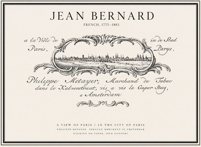 Jean Bernard A View of Paris No1 - Juliste