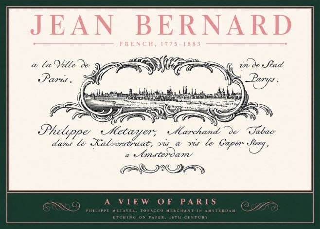 Jean Bernard A View of Paris No4 - Juliste
