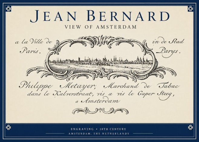 Jean Bernard A View of Paris No5 - Juliste