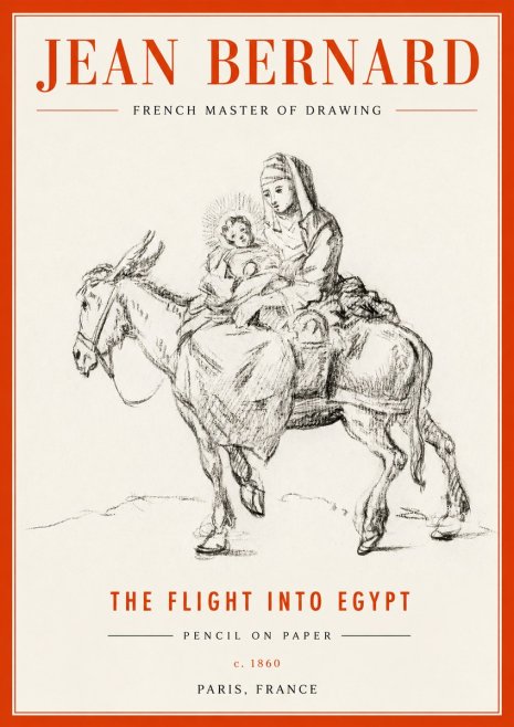 Jean Bernard The Flight into Egypt No2 - Juliste