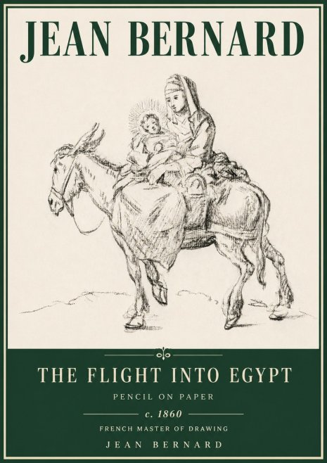 Jean Bernard The Flight into Egypt No4 - Juliste
