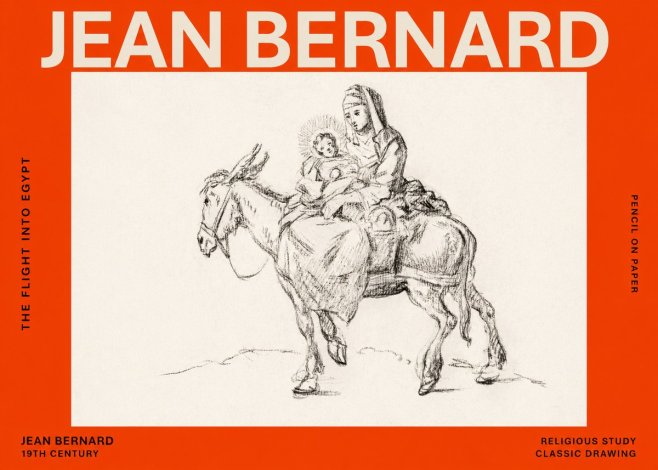 Jean Bernard The Flight into Egypt No6 - Juliste