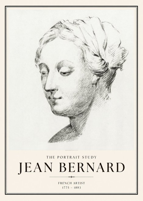 Jean Bernard Study of a Woman No2 - Juliste