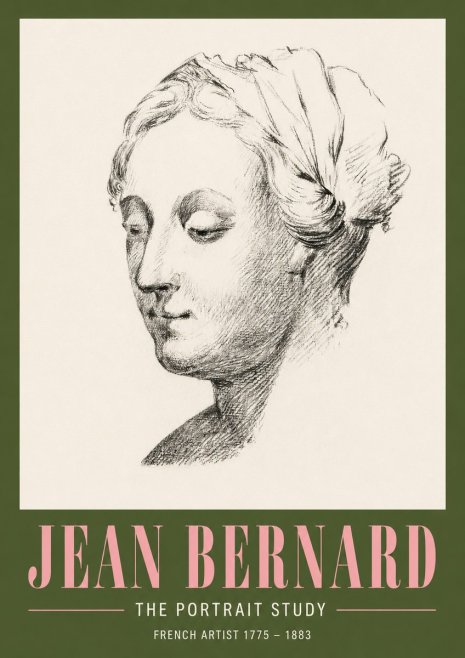Jean Bernard Study of a Woman No4 - Juliste