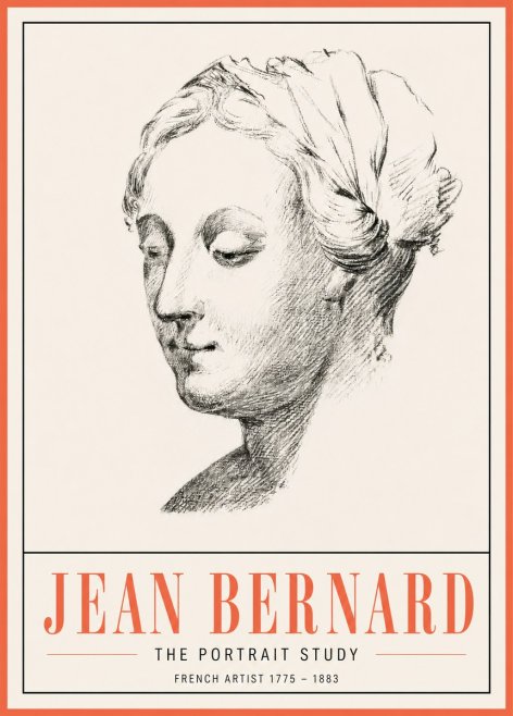 Jean Bernard Study of a Woman No5 - Juliste