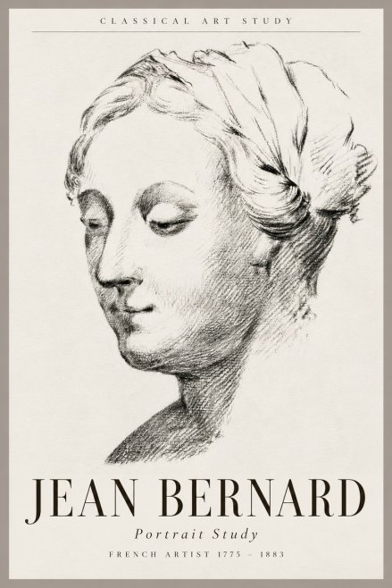 Jean Bernard Study of a Woman No6 - Juliste