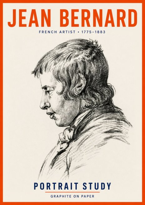 Jean Bernard Portrait Study III No5 - Juliste
