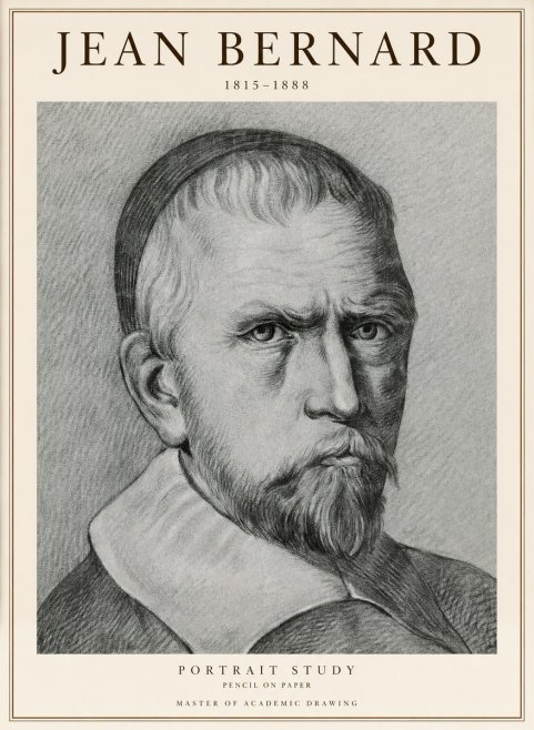 Jean Bernard Portrait Study IV No1 - Juliste