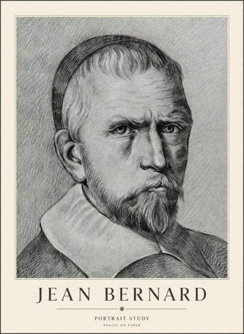 Jean Bernard Portrait Study IV No3 - Juliste