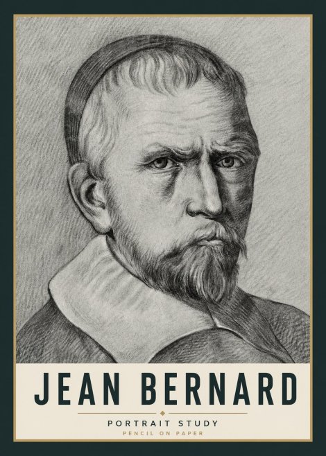 Jean Bernard Portrait Study IV No5 - Juliste