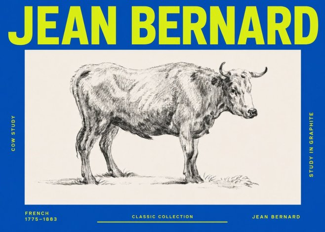 Jean Bernard Cow Study No3 - Juliste