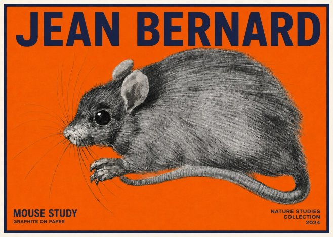 Jean Bernard Mouse Study No2 - Juliste