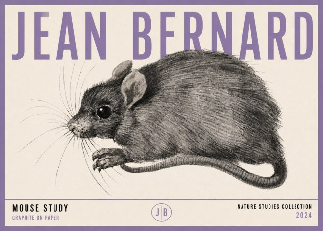 Jean Bernard Mouse Study No3 - Juliste