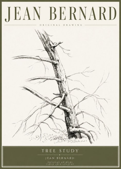 Jean Bernard Tree Study No4 - Juliste