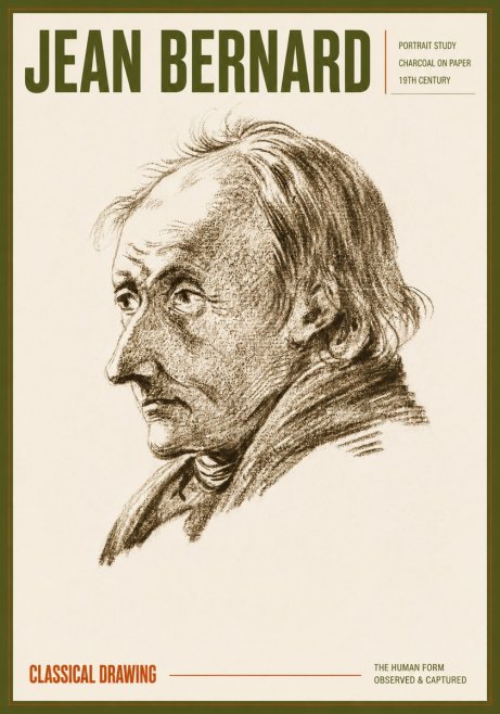 Jean Bernard Portrait of an Elderly Man No6 - Juliste