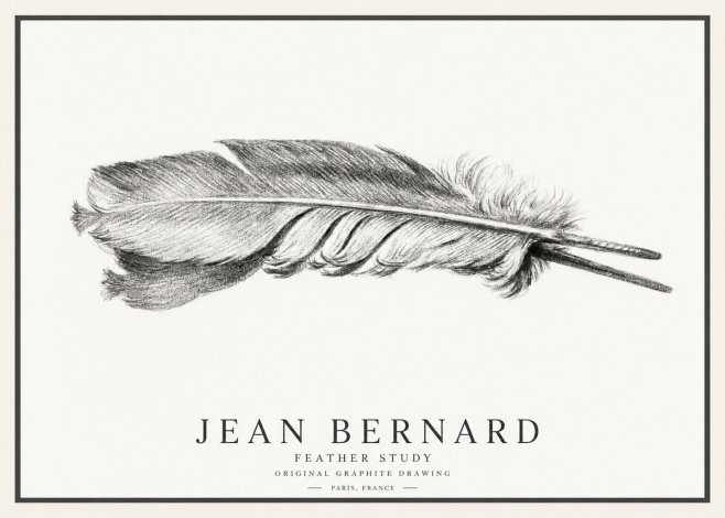 Jean Bernard Feather No4 - Juliste